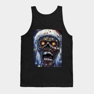 Zombie Santa Claus with lights Tank Top